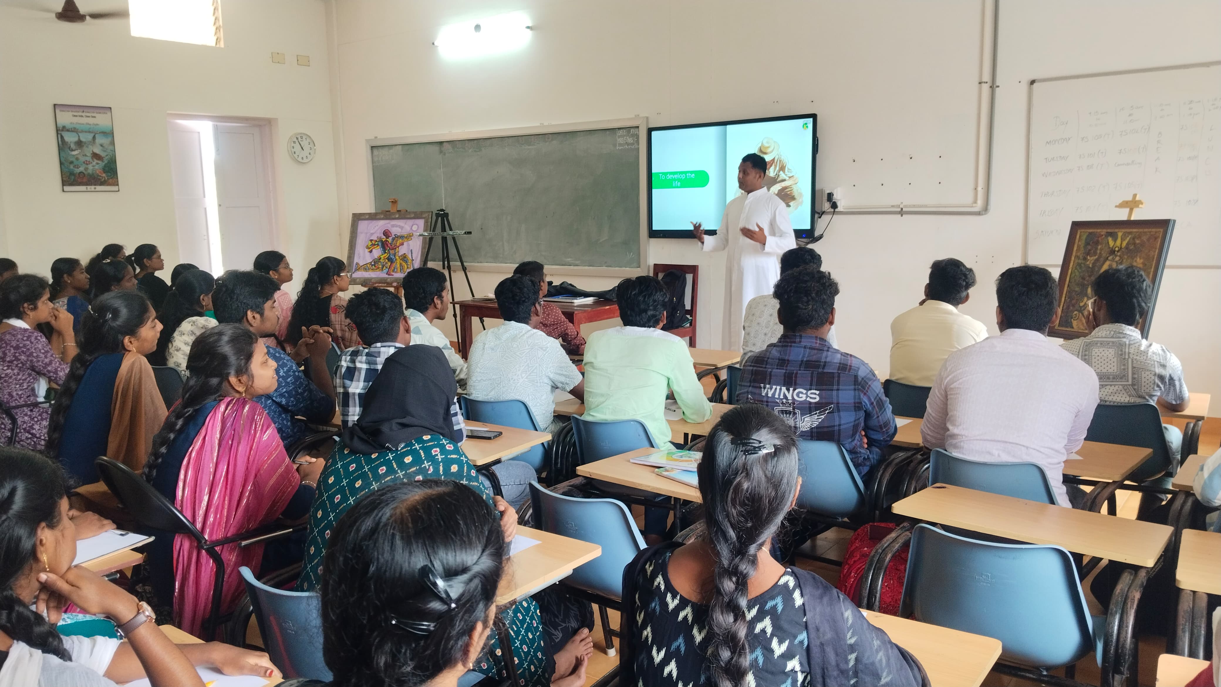 ‘Art – a Skill & Cure’ Workshop for I B.F.Sc Batch # 26.10.2024